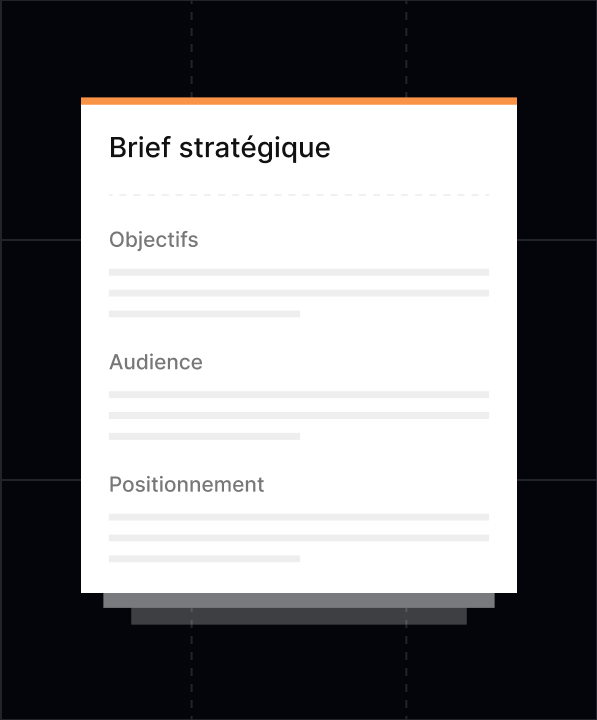 Étape 1 Brief stratégique